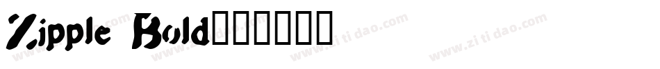 Zipple Bold字体转换